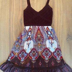 Bebe Strap dress Women’s medium Brown Top